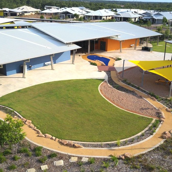 Forrest Parade School Aerial View of Outdoor Area