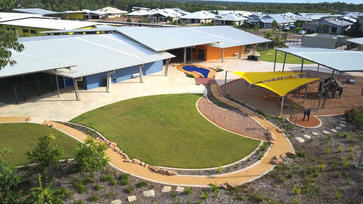 Forrest Parade School Aerial View of Outdoor Area