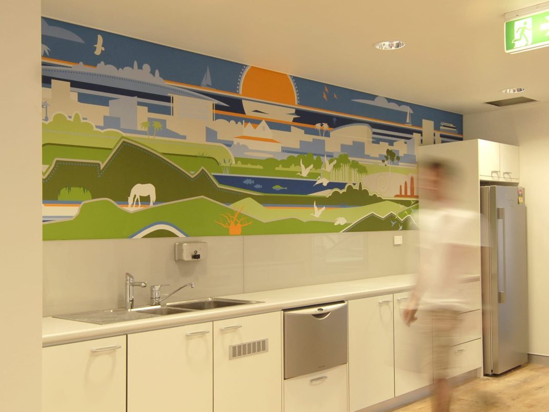 Australian Bureau of Statistics Darwin Kitchen Mural
