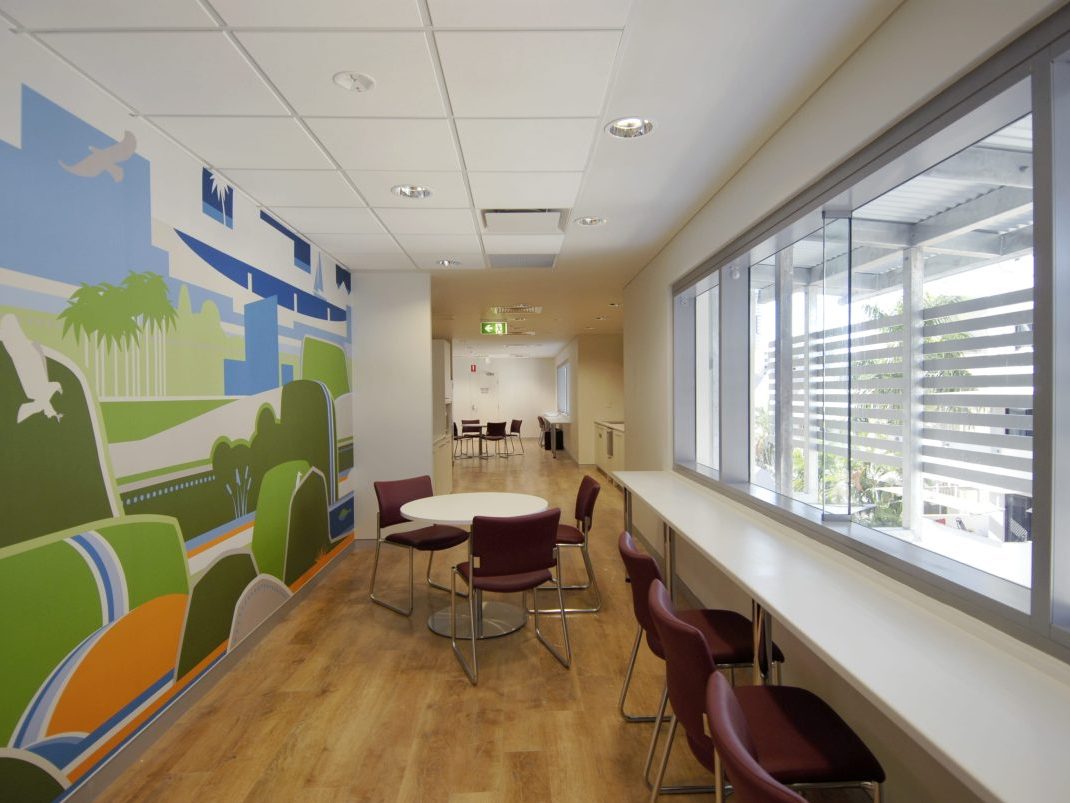 Shared Office Floor at ABS Mural