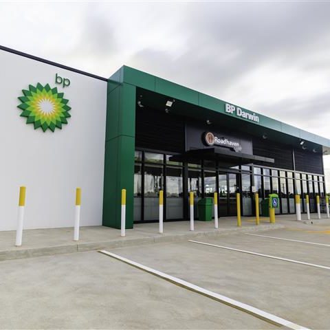 BP Truck Stop Exterior Shop Design