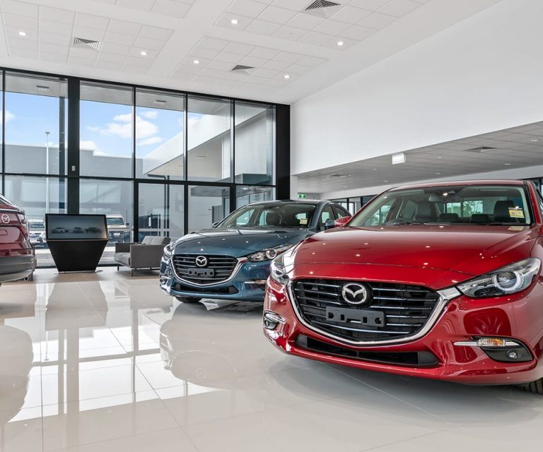 Darwin Mazda Dealership Car Showroom