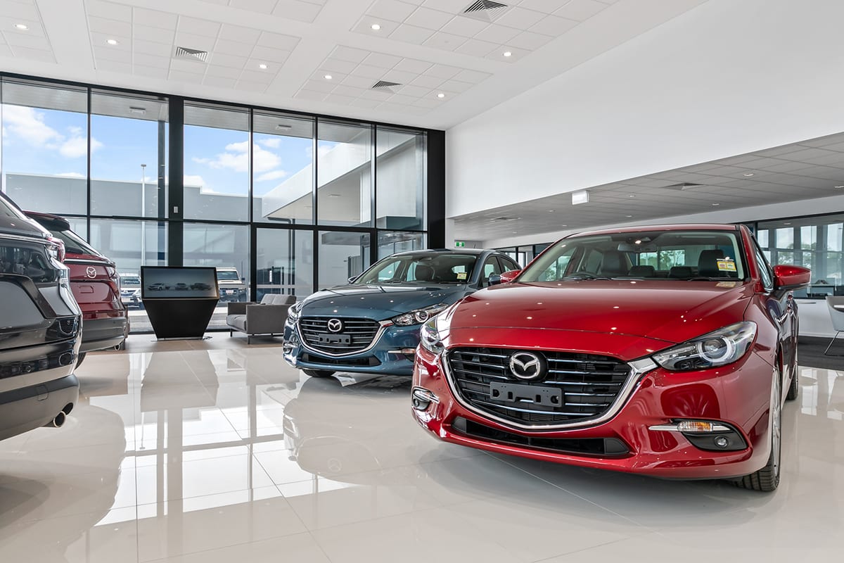 Darwin Mazda Dealership Car Showroom